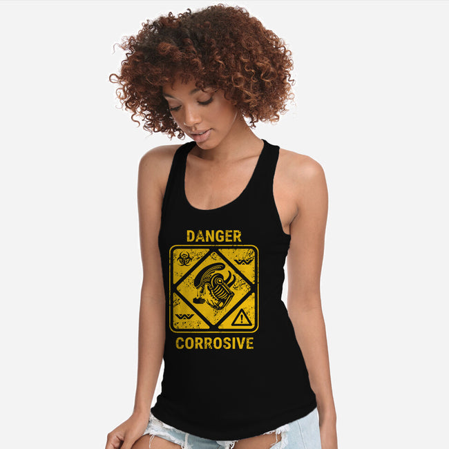 Danger Corrosive-Womens-Racerback-Tank-Dylon_G