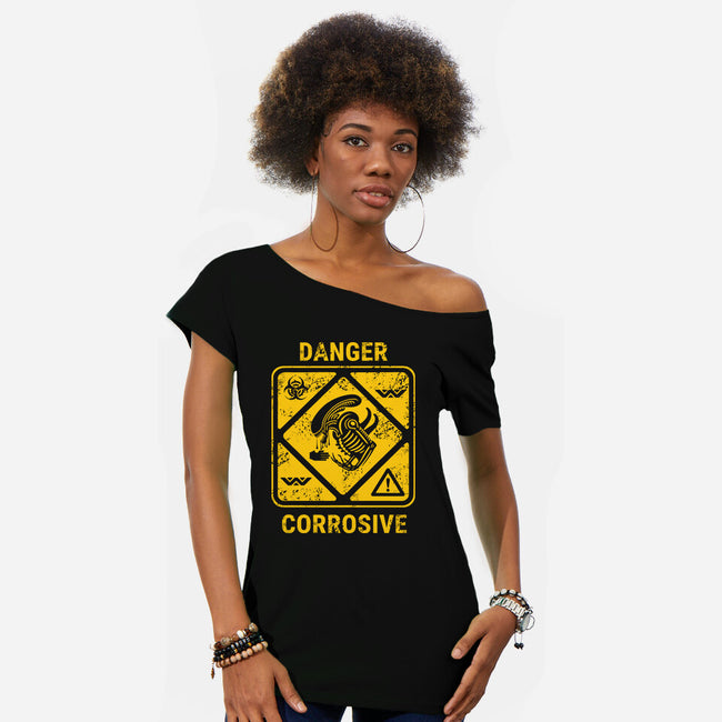 Danger Corrosive-Womens-Off Shoulder-Tee-Dylon_G