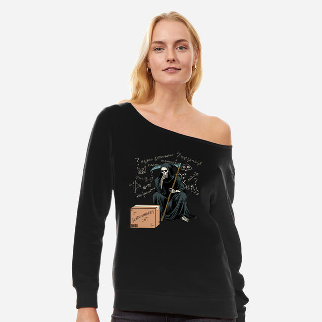 Uncertain Death Principle-Womens-Off Shoulder-Sweatshirt-Dylon_G