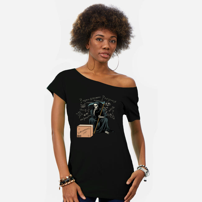 Uncertain Death Principle-Womens-Off Shoulder-Tee-Dylon_G