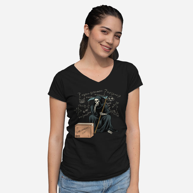 Uncertain Death Principle-Womens-V-Neck-Tee-Dylon_G