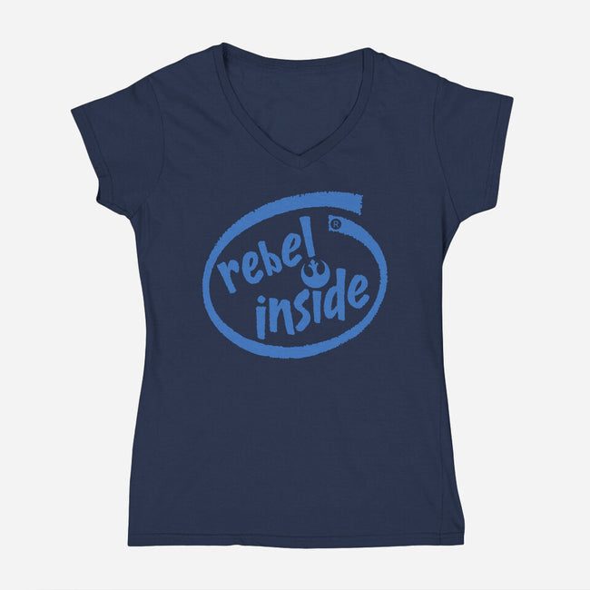 Rebel Inside-Womens-V-Neck-Tee-rocketman_art