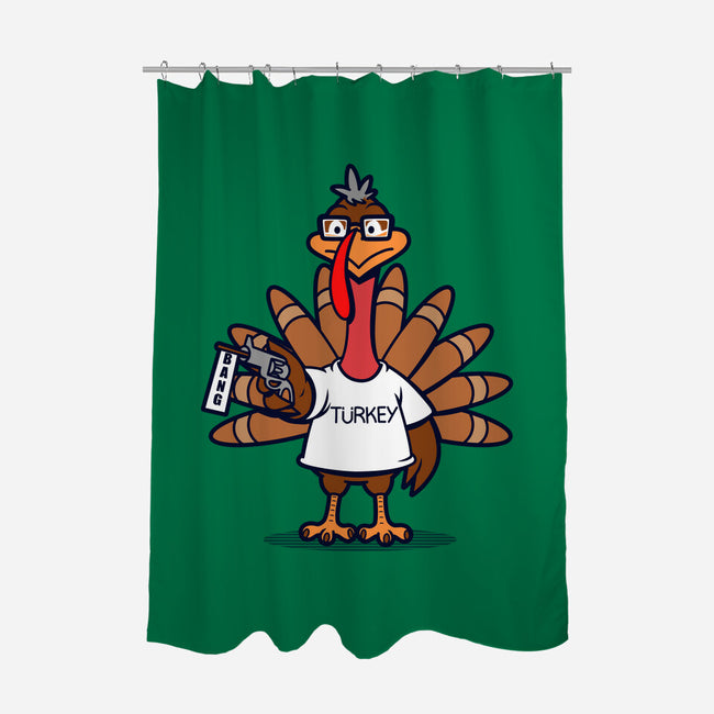 Turkey Shooter-None-Polyester-Shower Curtain-Boggs Nicolas