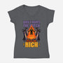 Witches Burn Riches-Womens-V-Neck-Tee-Studio Mootant