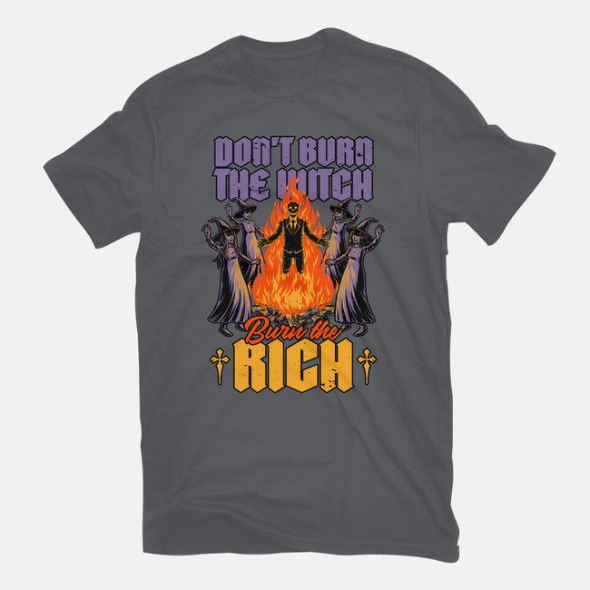 Witches Burn Riches-Womens-Fitted-Tee-Studio Mootant