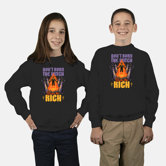 Witches Burn Riches-Youth-Crew Neck-Sweatshirt-Studio Mootant