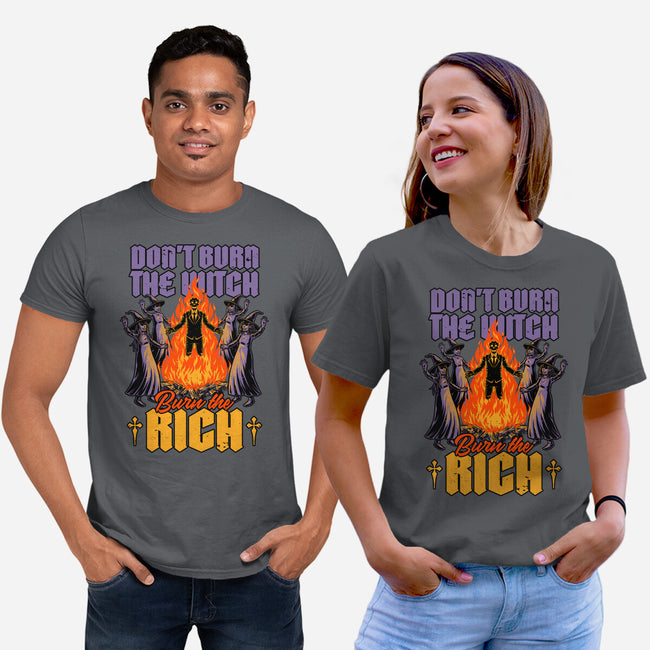 Witches Burn Riches-Unisex-Basic-Tee-Studio Mootant