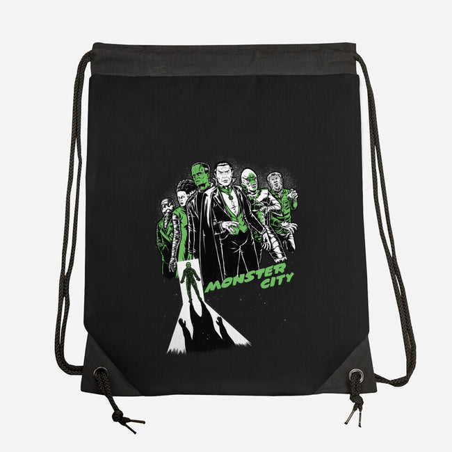 Monster City-None-Drawstring-Bag-Studio Mootant