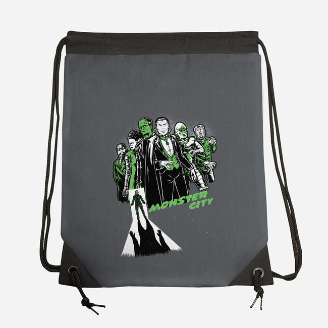 Monster City-None-Drawstring-Bag-Studio Mootant