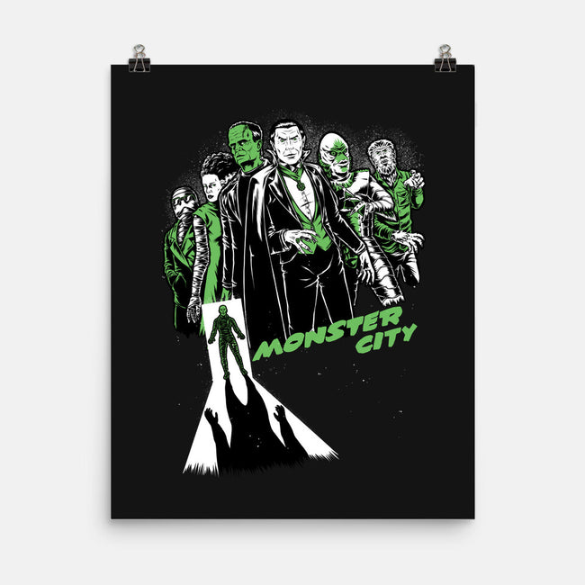 Monster City-None-Matte-Poster-Studio Mootant