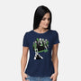 Monster City-Womens-Basic-Tee-Studio Mootant