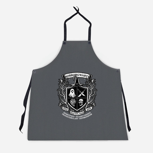 Horror Magic School-Unisex-Kitchen-Apron-Studio Mootant