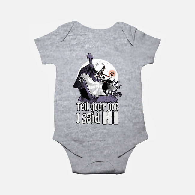 Ghost Animation Dog-Baby-Basic-Onesie-Studio Mootant