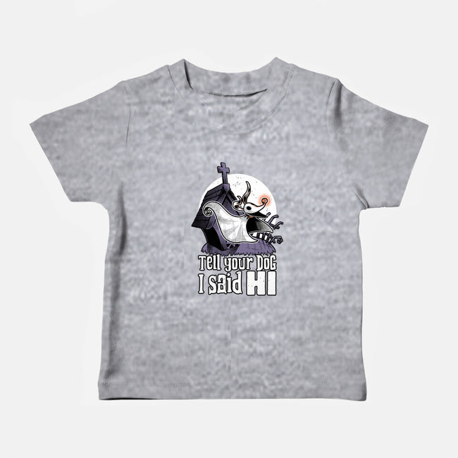 Ghost Animation Dog-Baby-Basic-Tee-Studio Mootant