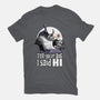 Ghost Animation Dog-Womens-Basic-Tee-Studio Mootant