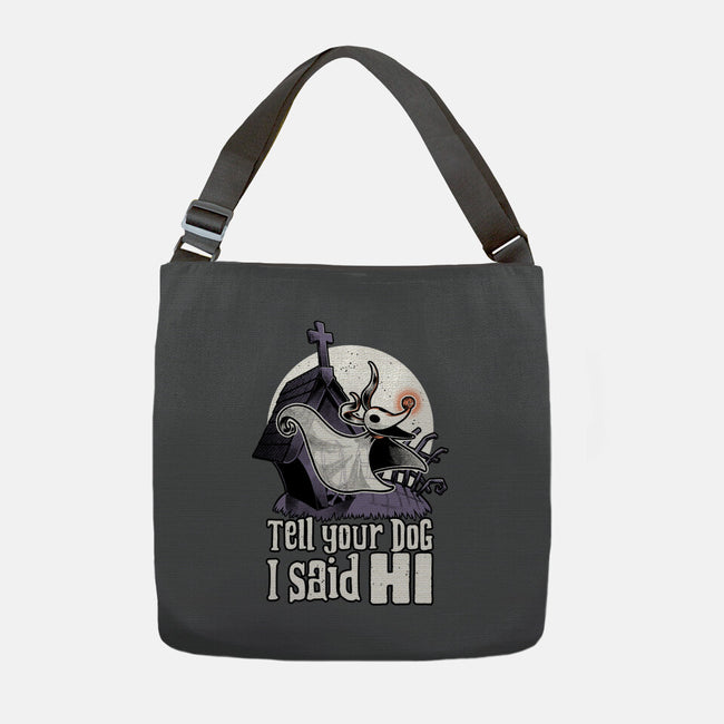 Ghost Animation Dog-None-Adjustable Tote-Bag-Studio Mootant