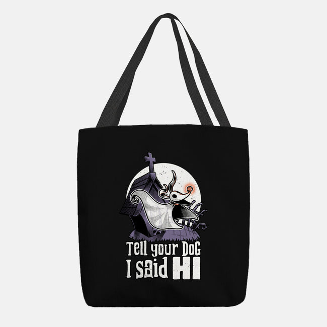 Ghost Animation Dog-None-Basic Tote-Bag-Studio Mootant