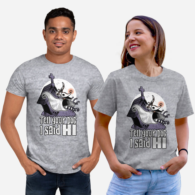 Ghost Animation Dog-Unisex-Basic-Tee-Studio Mootant