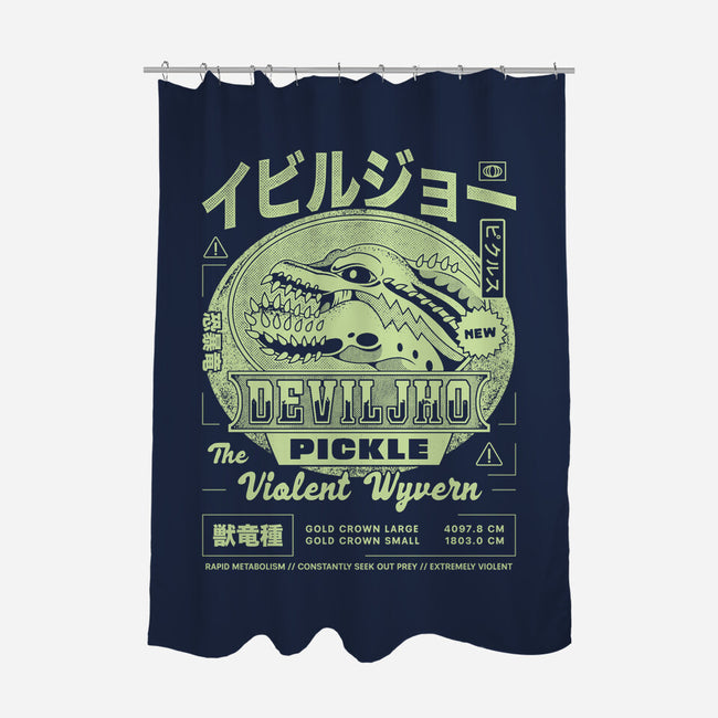 Deviljho Pickle Grunge-None-Polyester-Shower Curtain-LAGELANTEE