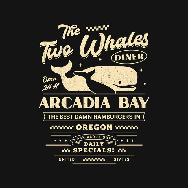 The Two Whales Diner Emblem-Womens-Fitted-Tee-LAGELANTEE