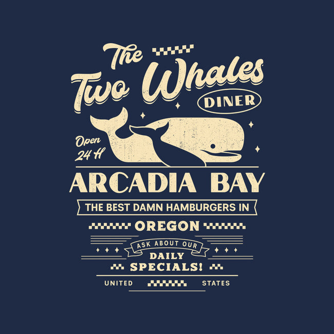 The Two Whales Diner Emblem-Womens-Fitted-Tee-LAGELANTEE