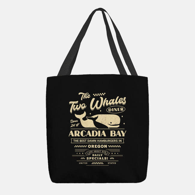 The Two Whales Diner Emblem-None-Basic Tote-Bag-LAGELANTEE