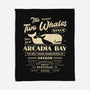 The Two Whales Diner Emblem-None-Fleece-Blanket-LAGELANTEE