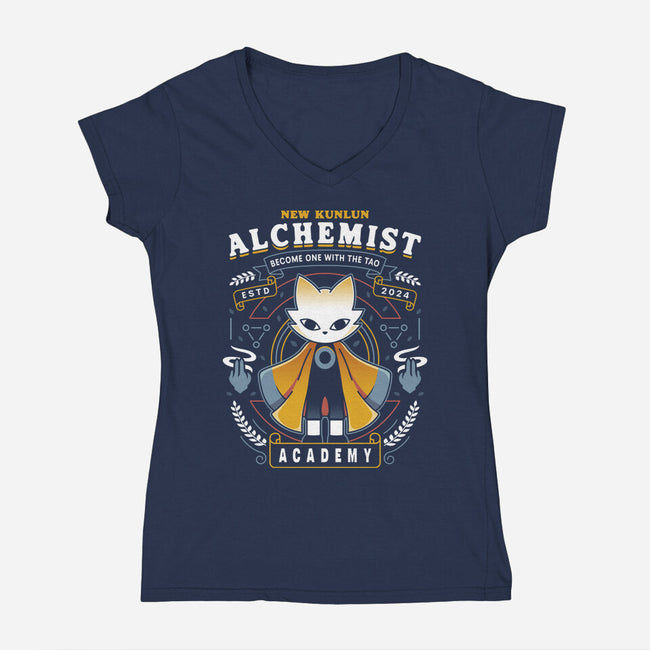 Alchemist Warrior Academy-Womens-V-Neck-Tee-LAGELANTEE