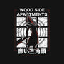 Wood Side Apartments Monster-Womens-V-Neck-Tee-LAGELANTEE