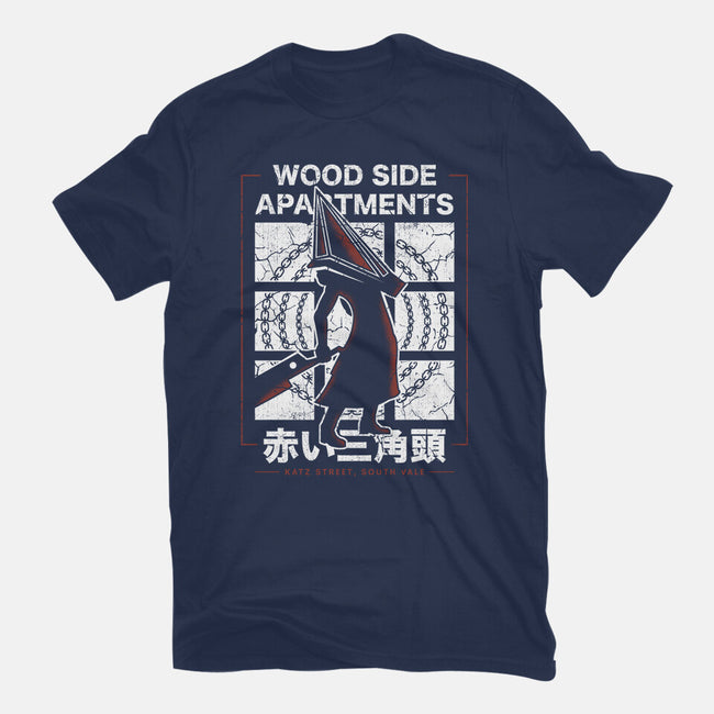 Wood Side Apartments Monster-Womens-Basic-Tee-LAGELANTEE