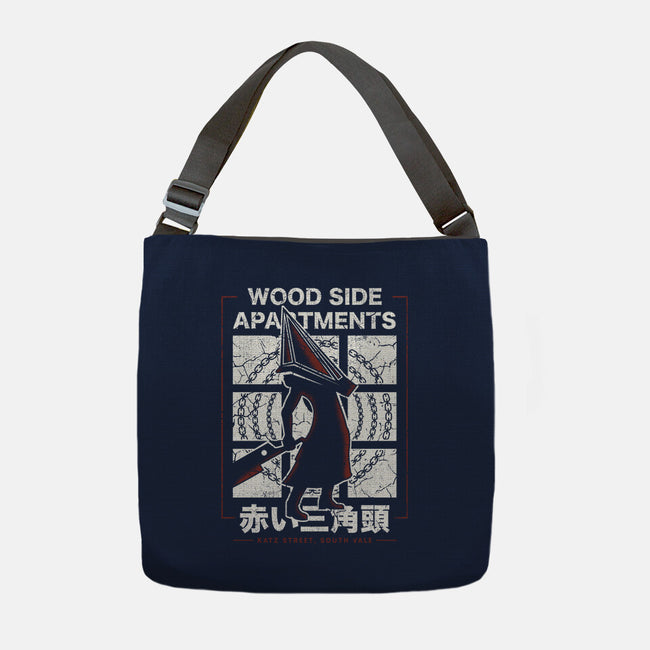 Wood Side Apartments Monster-None-Adjustable Tote-Bag-LAGELANTEE