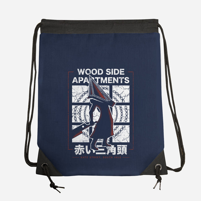 Wood Side Apartments Monster-None-Drawstring-Bag-LAGELANTEE