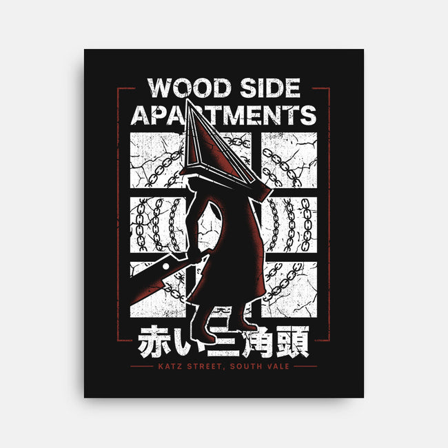 Wood Side Apartments Monster-None-Stretched-Canvas-LAGELANTEE