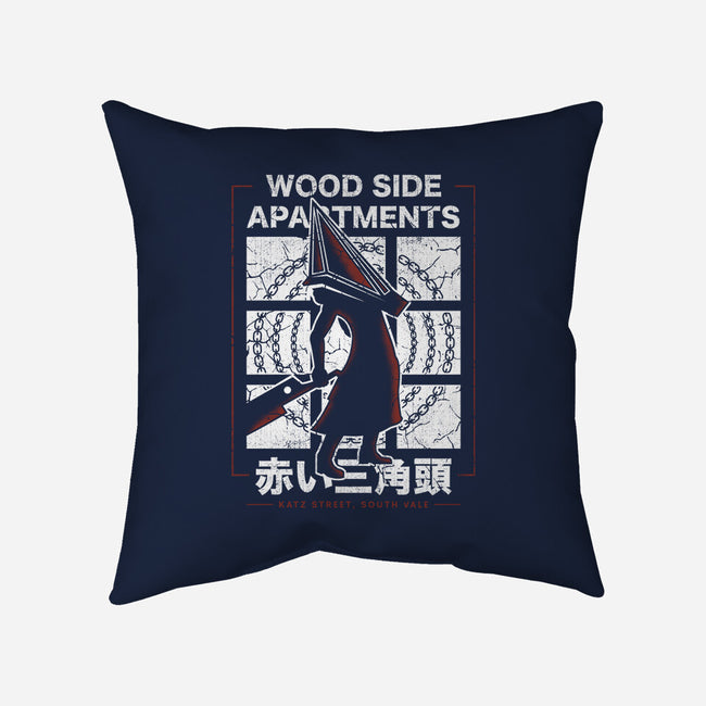 Wood Side Apartments Monster-None-Removable Cover w Insert-Throw Pillow-LAGELANTEE