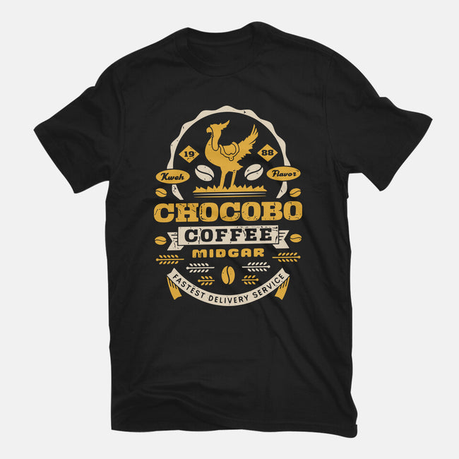 Chocobo Coffee Grunge-Mens-Basic-Tee-LAGELANTEE