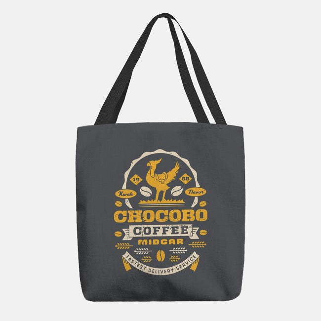 Chocobo Coffee Grunge-None-Basic Tote-Bag-LAGELANTEE