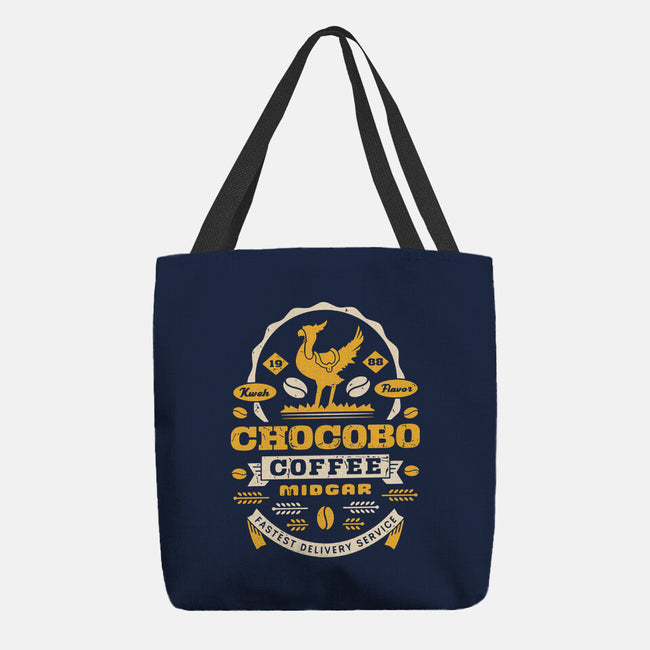 Chocobo Coffee Grunge-None-Basic Tote-Bag-LAGELANTEE