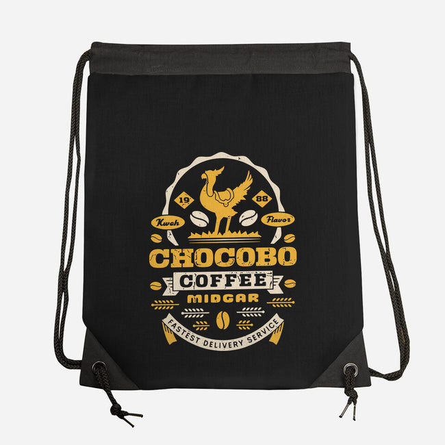 Chocobo Coffee Grunge-None-Drawstring-Bag-LAGELANTEE