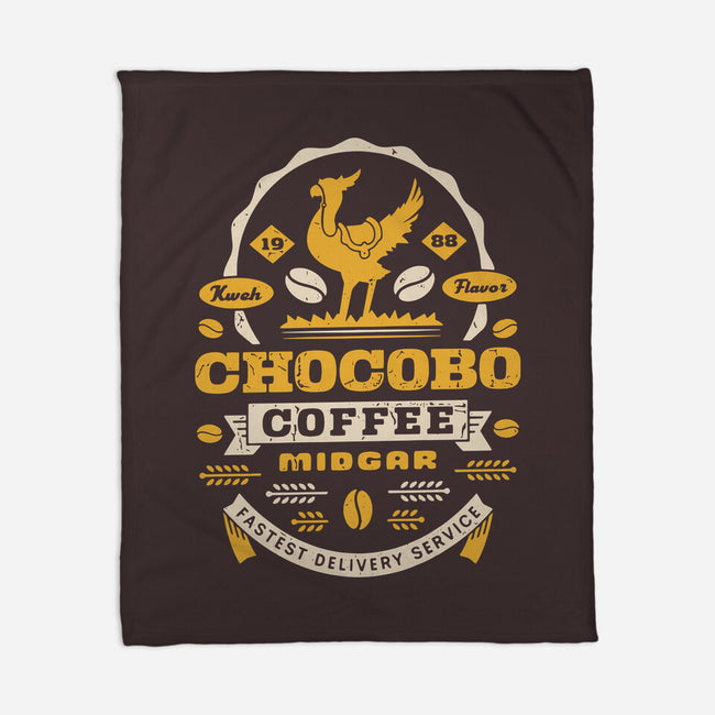 Chocobo Coffee Grunge-None-Fleece-Blanket-LAGELANTEE