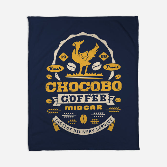 Chocobo Coffee Grunge-None-Fleece-Blanket-LAGELANTEE