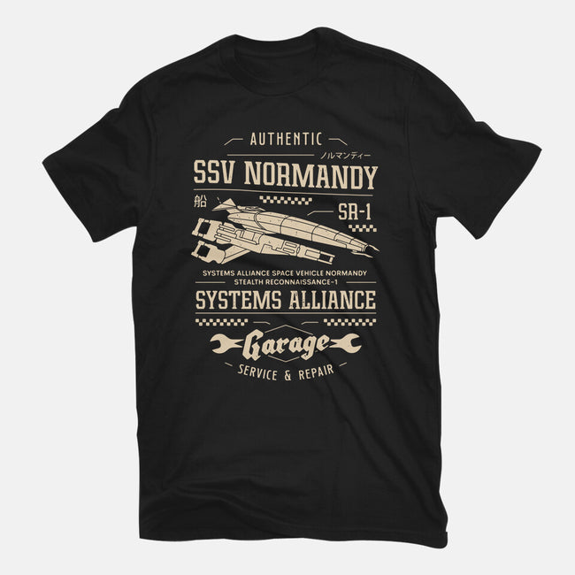 SSV Normandy Garage-Womens-Fitted-Tee-LAGELANTEE