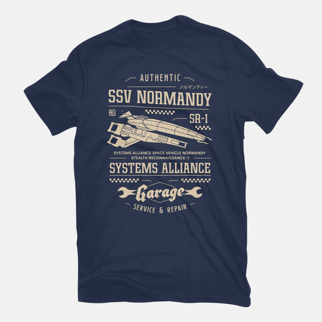 SSV Normandy Garage-Womens-Fitted-Tee-LAGELANTEE