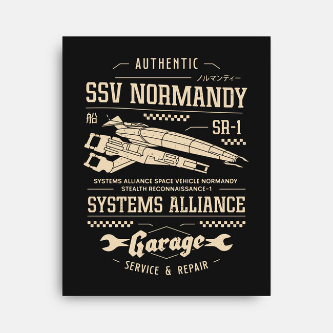 SSV Normandy Garage-None-Stretched-Canvas-LAGELANTEE