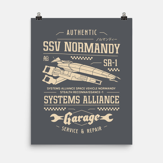 SSV Normandy Garage-None-Matte-Poster-LAGELANTEE