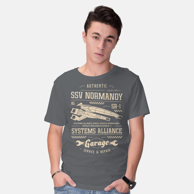 SSV Normandy Garage-Mens-Basic-Tee-LAGELANTEE