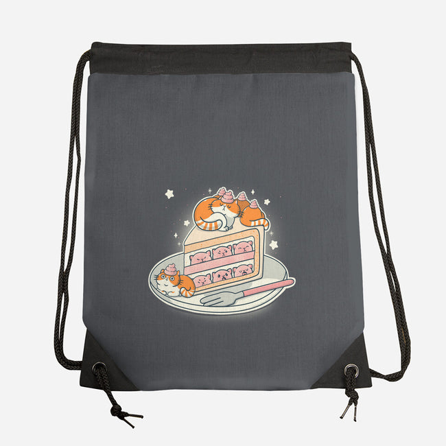 Kitty Cake-None-Drawstring-Bag-Freecheese