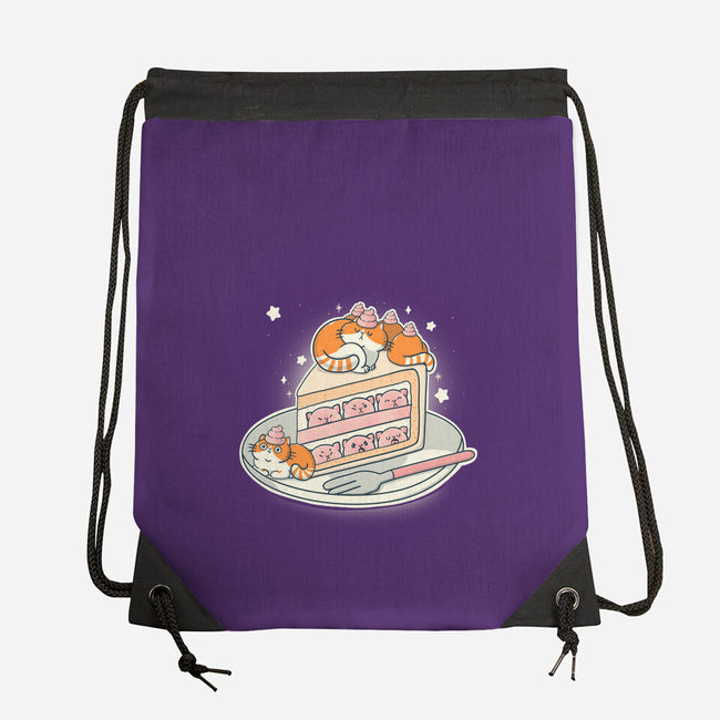 Kitty Cake-None-Drawstring-Bag-Freecheese