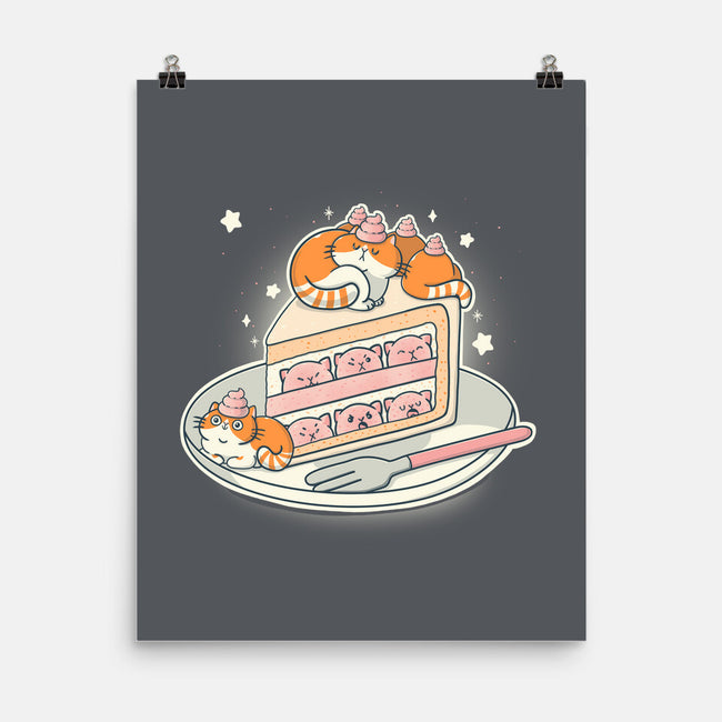 Kitty Cake-None-Matte-Poster-Freecheese