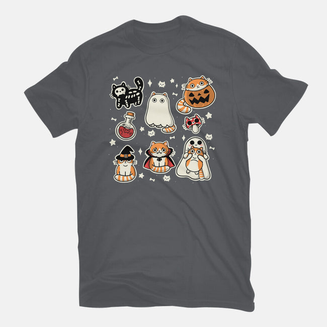 Meow Halloween-Unisex-Basic-Tee-Freecheese