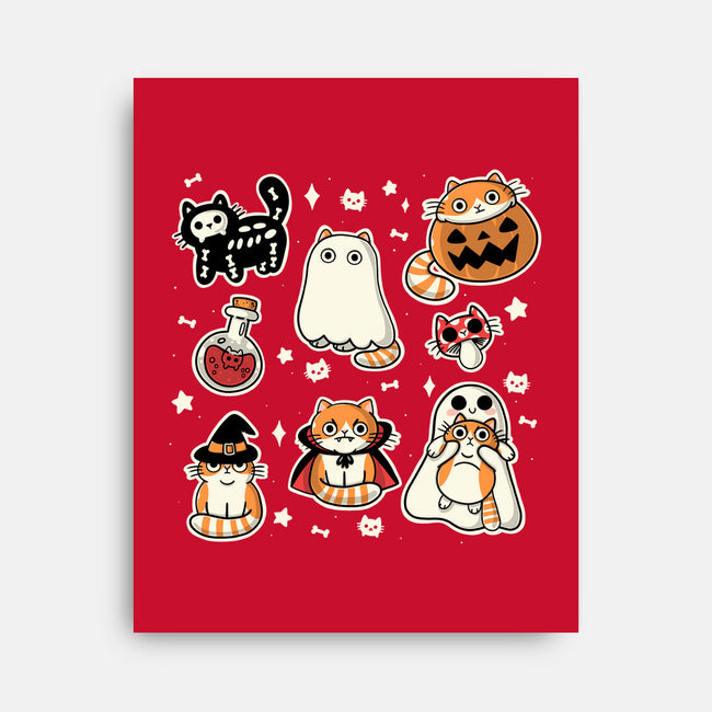 Meow Halloween-None-Stretched-Canvas-Freecheese